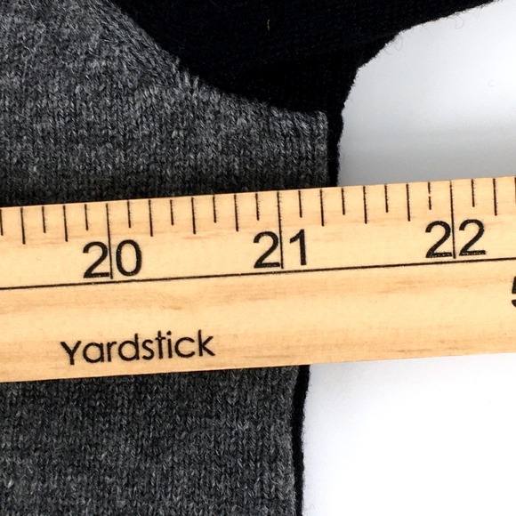 Bullock & Jones Mens MediuM Argyle Quarter Zip Sweater 100% Cashmere Gray Black - Picture 5 of 7